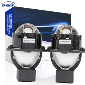 DGLS 160w 1.8 2.5 3.0 inch osram chip laser double lens bi led projector h4 h7 9005 E200 bi-lens led headlights kit for car