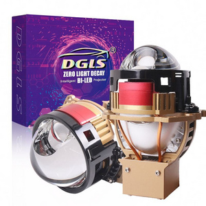 DGLS New S350 Bi LED & Laser Projector Lens Headlight Dual Light Car Laser bi led projector Headlight Laser for Auto car 6000K