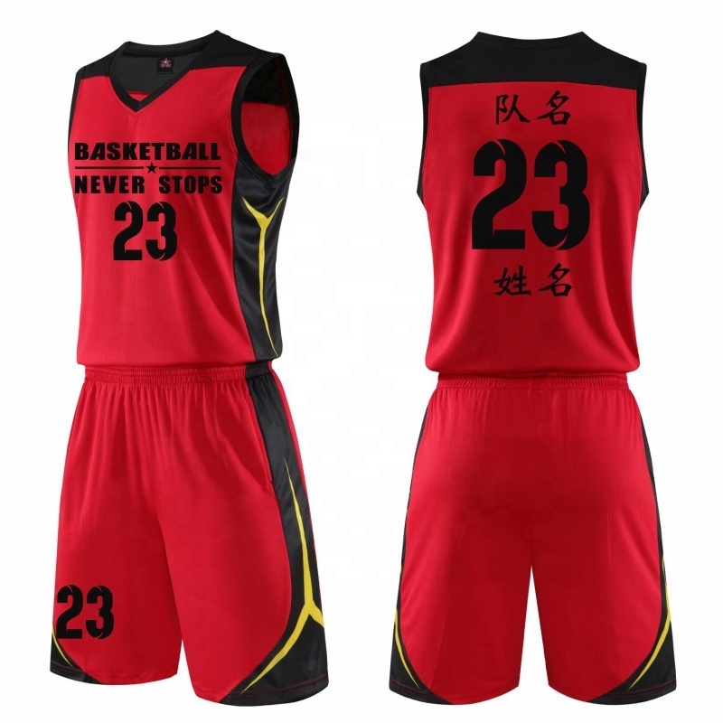 Custom Your Own Team Basketball Uniforms Reversible Basketball Jersey Set camiseta de baloncesto