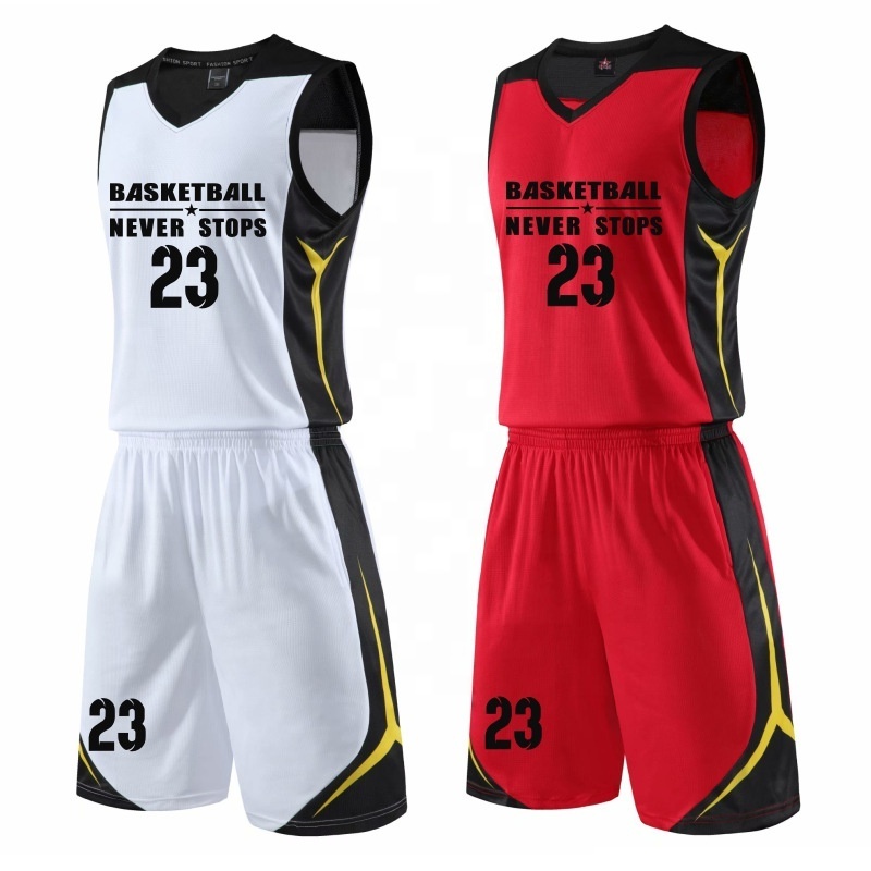 Custom Your Own Team Basketball Uniforms Reversible Basketball Jersey Set camiseta de baloncesto