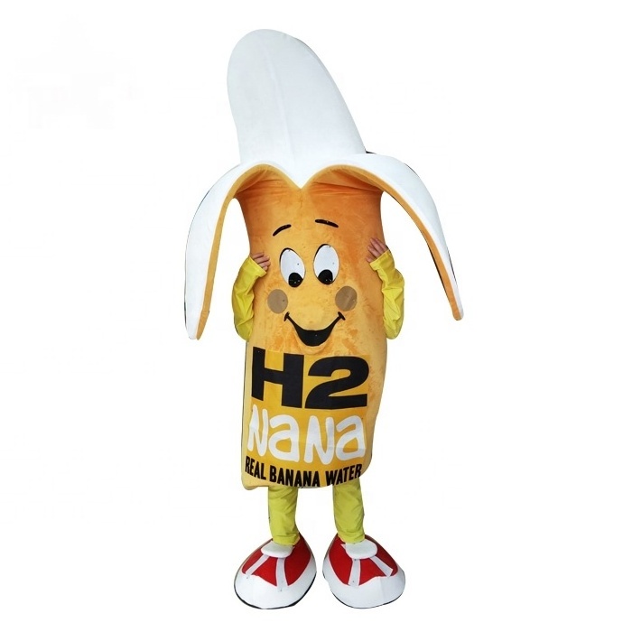 MOQ 1 Piece Adult Customized Fruit Banana Mascot Costume