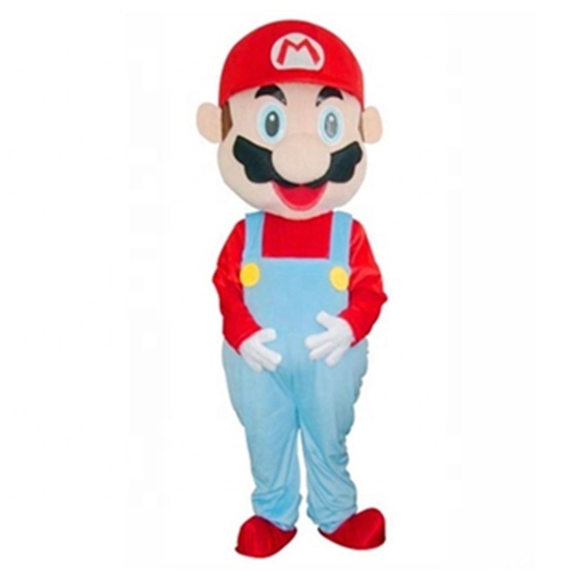 Factory wholesale In stock Cheap Price Custom Super Mario Mascot Soft Fur Plush Mascot For Display Mascot Costumes