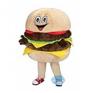 Hamburger Food Adult Cartoon Role Play Mascot Costume for Food Feast Party Restaurant