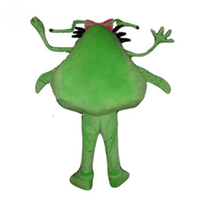 Green Bacterial Germ Alien Girl Health Theme Virus Mascot Costume