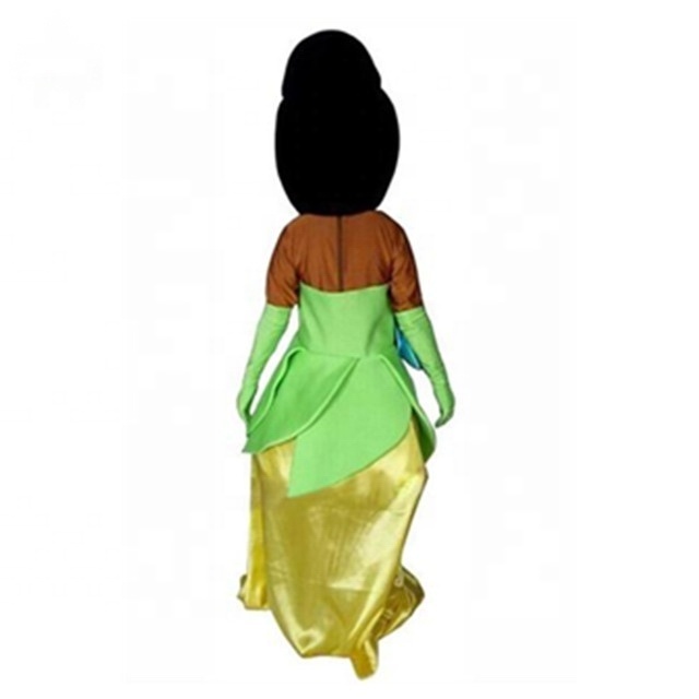 Brown Face Tiana Princess Mascot Costume For Adult