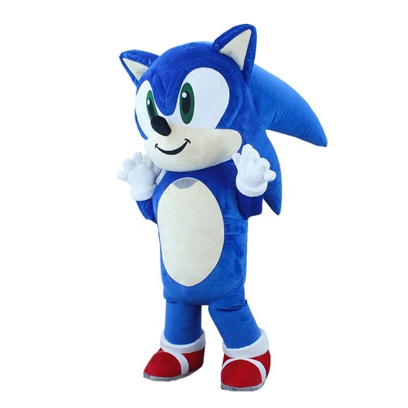 Giant Sonic Hedgehog Inflatable Mascot Costume Cosplay Party Carnival Adult Dress Kid Birthday Advertising Dancing Wedding