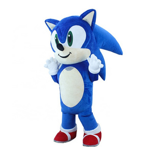 Giant Sonic Hedgehog Inflatable Mascot Costume Cosplay Party Carnival Adult Dress Kid Birthday Advertising Dancing Wedding