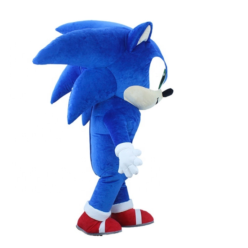 Giant Sonic Hedgehog Inflatable Mascot Costume Cosplay Party Carnival Adult Dress Kid Birthday Advertising Dancing Wedding