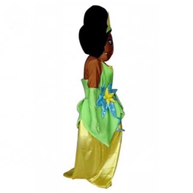 Brown Face Tiana Princess Mascot Costume For Adult