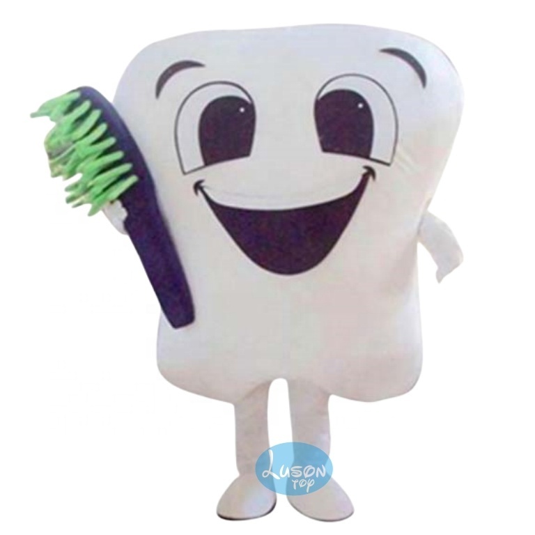 Baby Tooth Plush Mascot Costume For Commercial