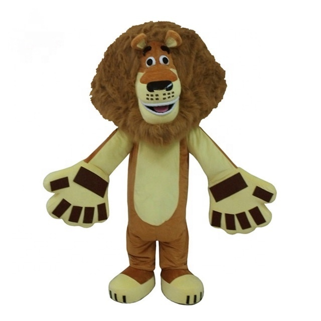 Adult Madagascar Classic Lion Alex Mascot Costume For Events and Parties