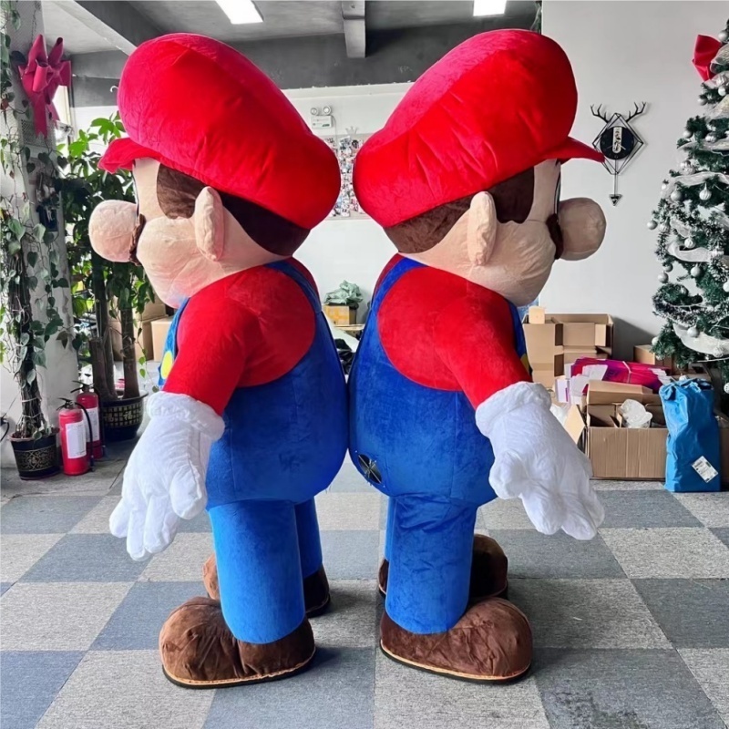 MOQ 1 piece Inflatable Super Mario Bros Mascot Costume Cartoon Character