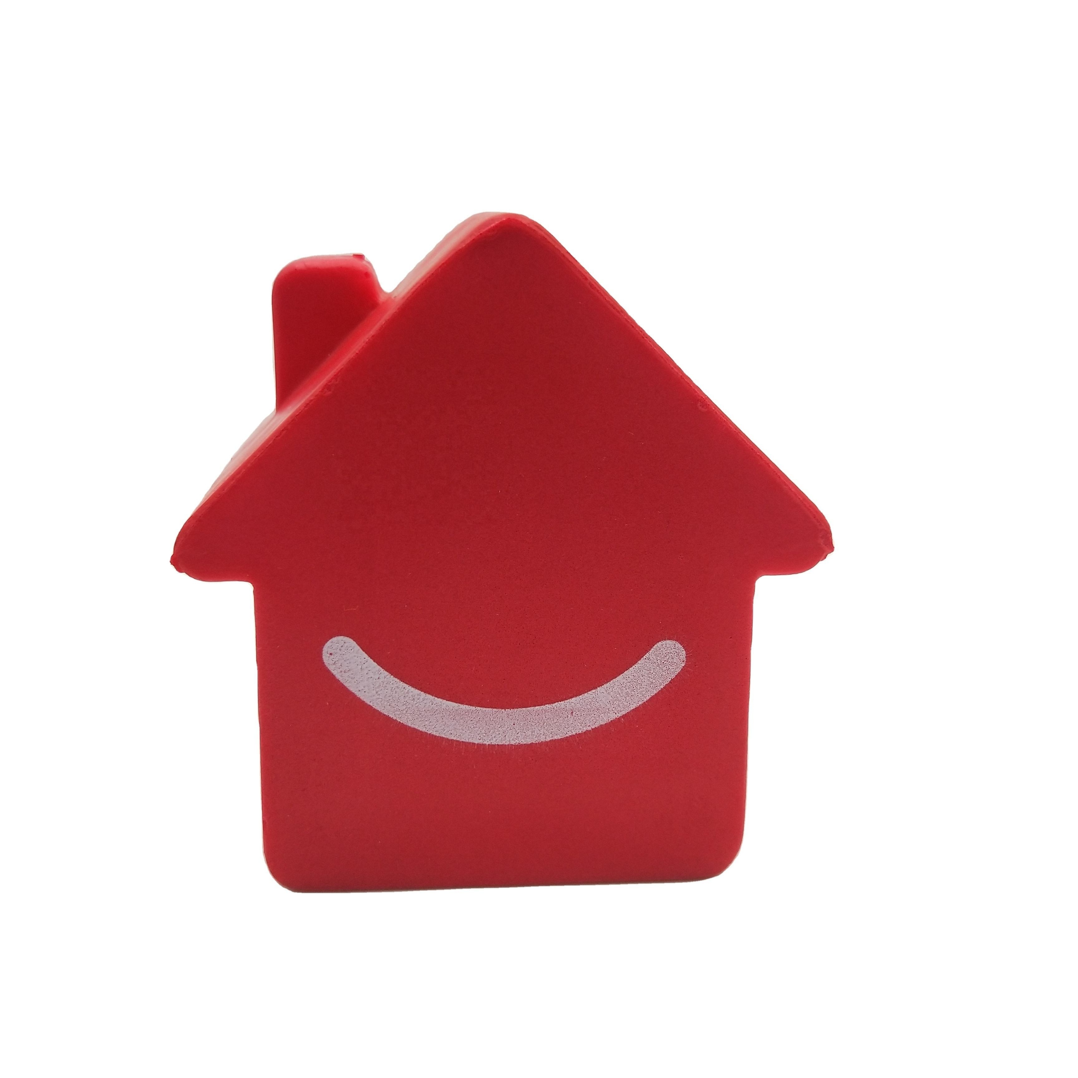 Promotional Red House Shape Foam Squishy Toy Stress Ball