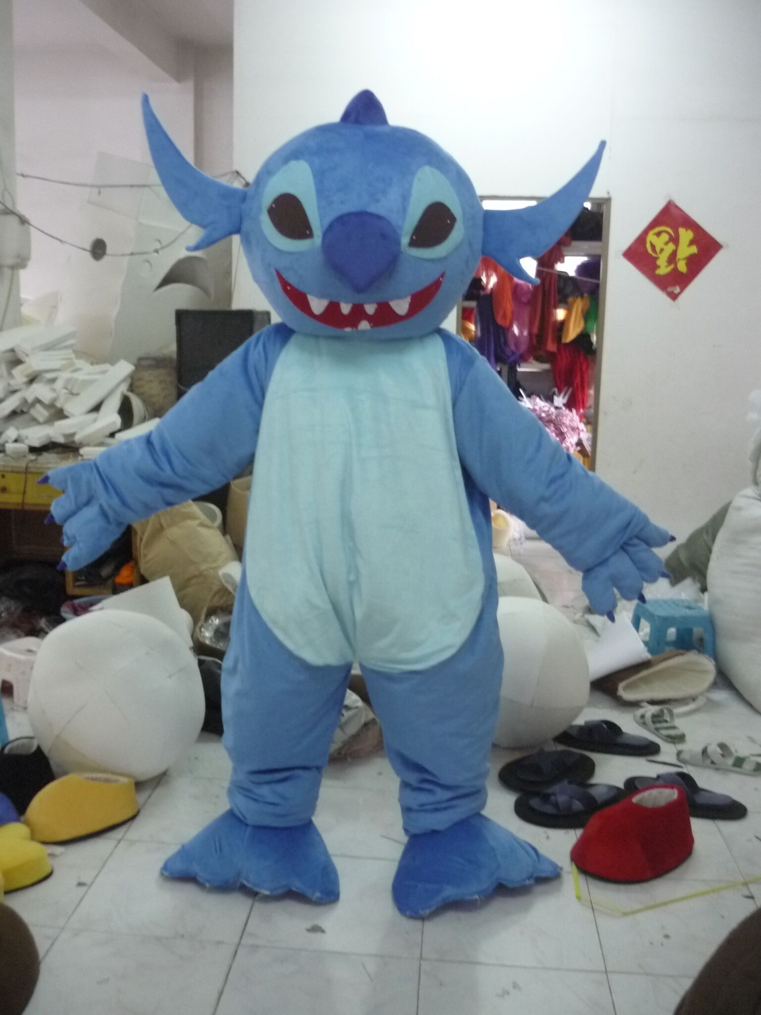 Plush Stitch Mascot Costumes For Adults Fancy Dress Costume For Advertising