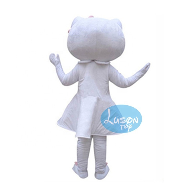 Hello Cat Mascot Cosplay Fancy Dress Outfit Kitty Adult Mascot Costume Animal Cat Party Event Mascot