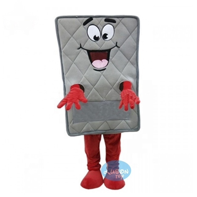 Customized Your Brand Promotional Gray Mattress Mascot Costume For Adult