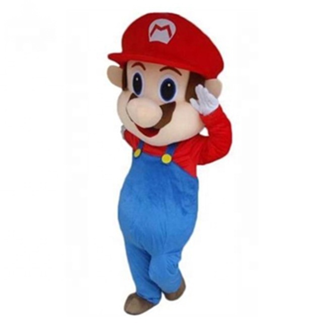 Factory wholesale In stock Cheap Price Custom Super Mario Mascot Soft Fur Plush Mascot For Display Mascot Costumes