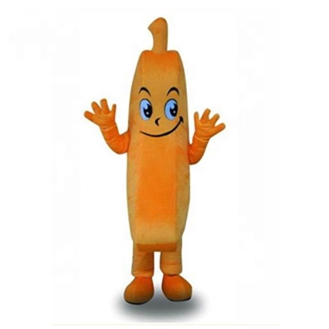 MOQ 1 Piece Adult Customized Fruit Banana Mascot Costume