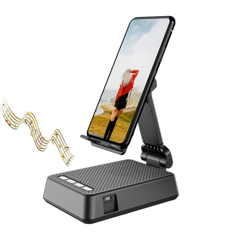 OEM Phone Multi-angle Adjustment Stand with Bluetooth Speaker Mini Portable Smart High-quality  HD Microphone Speaker