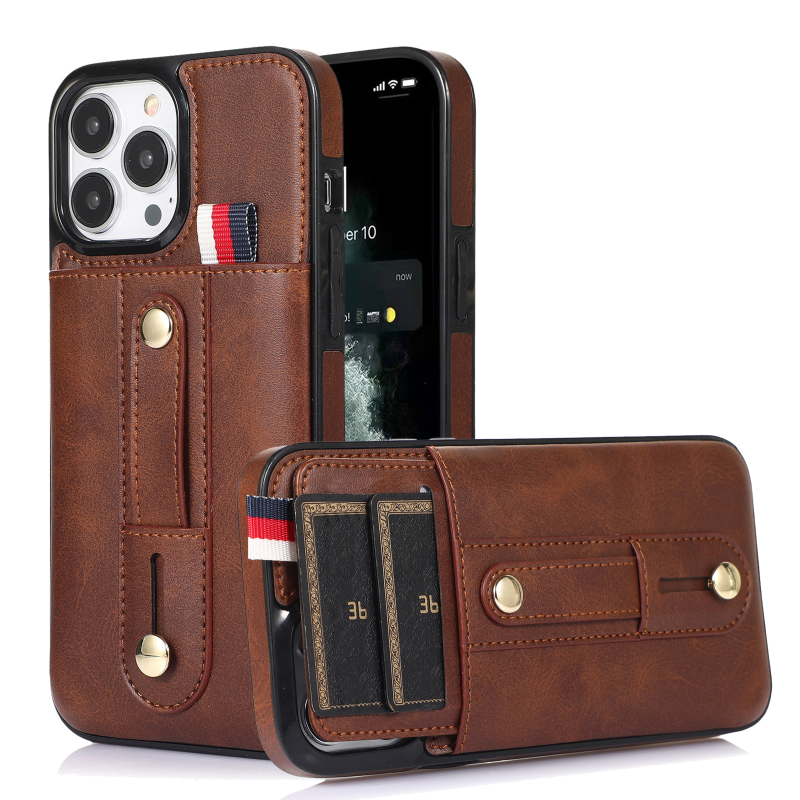 High Quality case For iPhone SE 3 2022 Premium PU Leather Kickstand Card Slots Cover for iPhone 6 7 8 SE Luxury Wallet Case