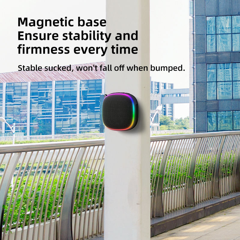 Magnetic Waterproof Wireless Stereo Classic RGB Speakers Outdoor Portable Golf Cart BT Speaker