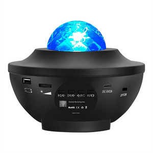 OEM Colorful Usb Led RGB Portable Indoor Smart Music Galaxy Projector Laser Starry Star Night Light Speaker Projector Lamps