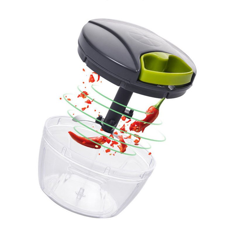 Kitchen Gadget Mini Manual Food Chopper  Hand Held Vegetable Chopper Rope Garlic Cutter Vegetable Fruit Twist Shredder