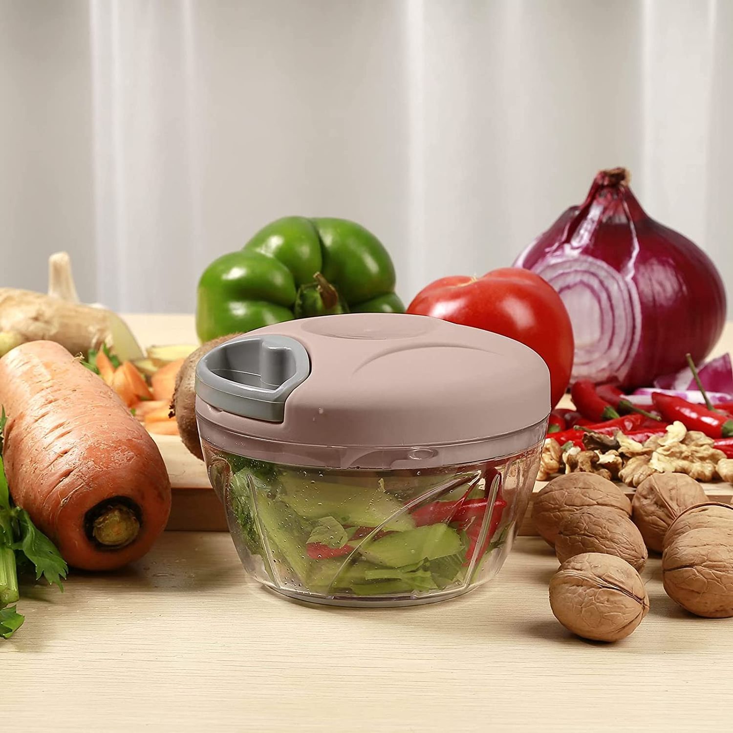 Mini  Manual Meat Mincer Hand Pull Vegetable Chopper Food Processor Food Chopper