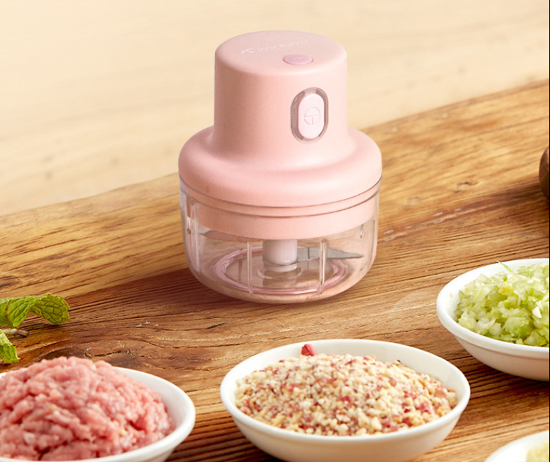 USB charging smart portable Food Mini Slicer Manual Onion Fruit Mini Meat Grinder Food Grinder