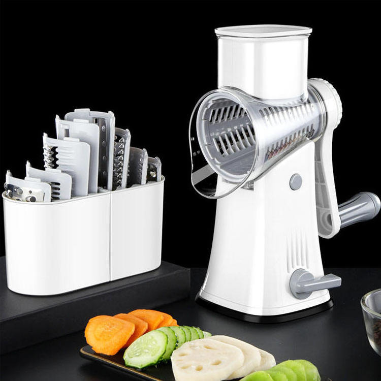 High Quality Rotary Cheese Grater Shredder 5 In 1mandoline Slicers Drum Vegetable Slicer Chopper Potato Cutter Grinder