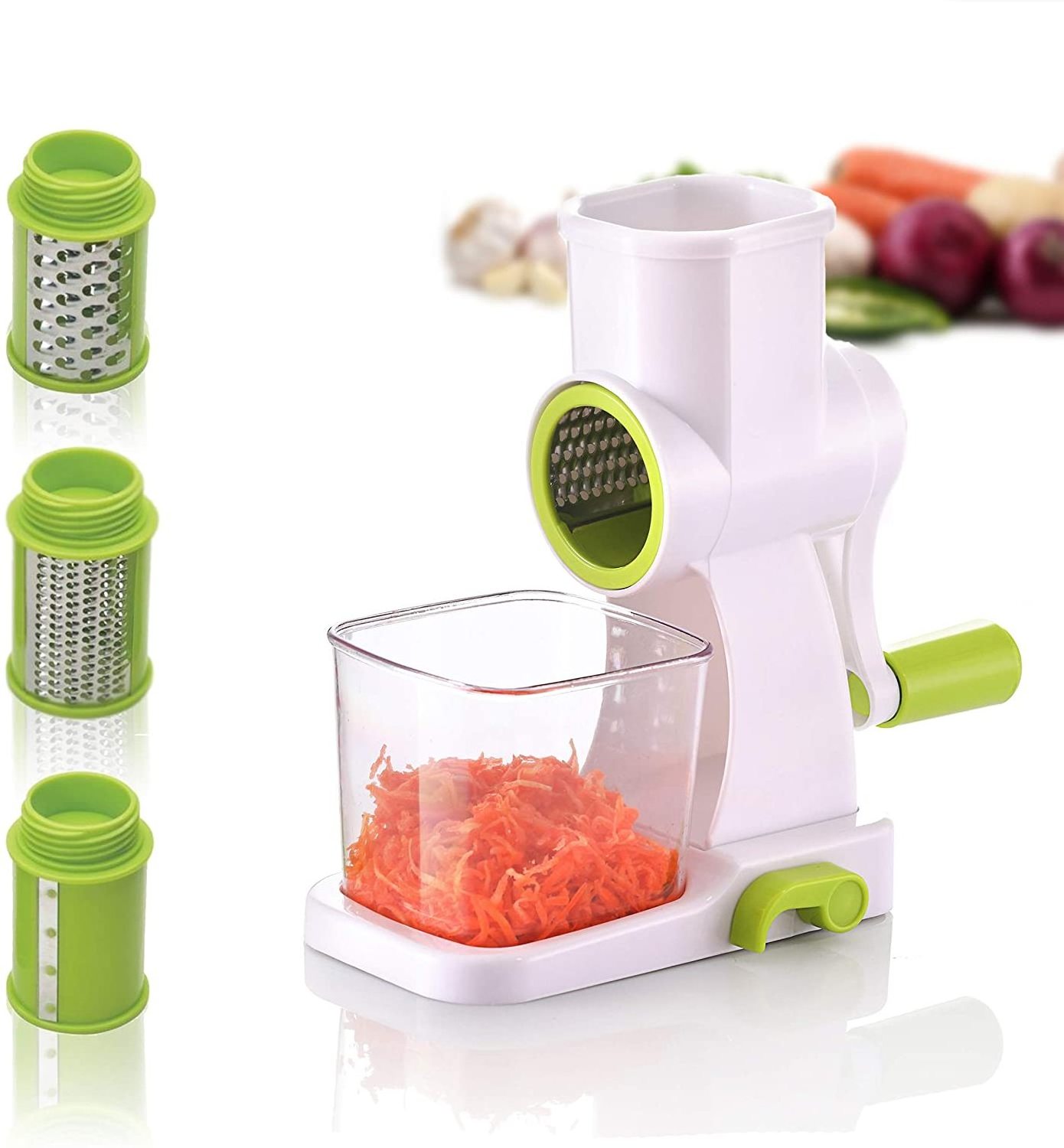 Cheese Grater  Manual Rotary Mandoline Slicer Shredder  Cheese Grater Vegetable Slicer Walnuts Grinder