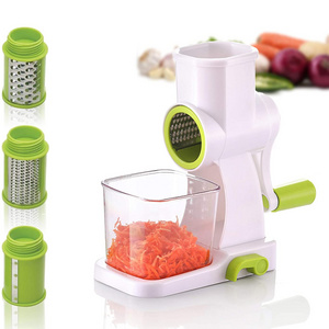 Cheese Grater  Manual Rotary Mandoline Slicer Shredder  Cheese Grater Vegetable Slicer Walnuts Grinder