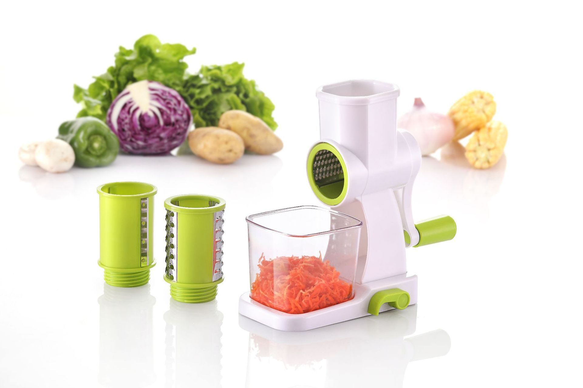 Cheese Grater  Manual Rotary Mandoline Slicer Shredder  Cheese Grater Vegetable Slicer Walnuts Grinder