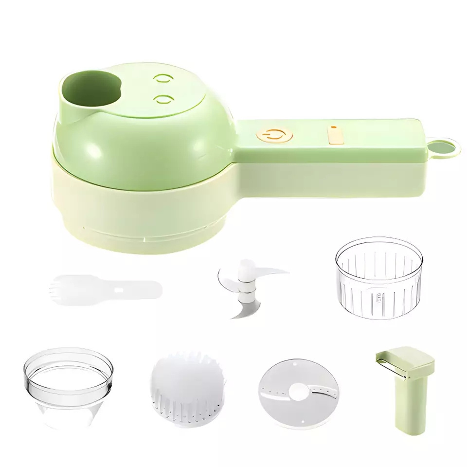 Handheld Vegetable Cutter Multifunctional Wireless Electric Grinder Gatling Vegetable Cutter Chopper Kitchen Vegetable Cutter