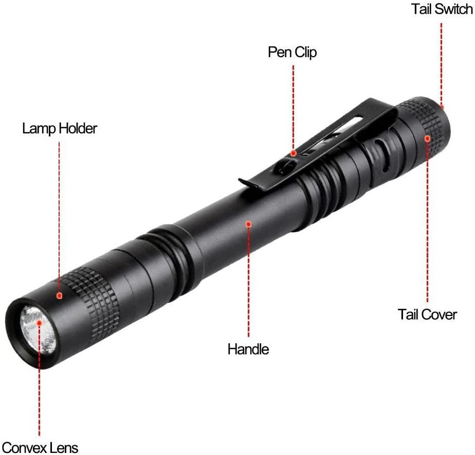 High Quality Aluminium Alloy Pen Light Mini Pocket Penlight 2W  XPE LED Tactical Flashlight White Light For Emergency Check