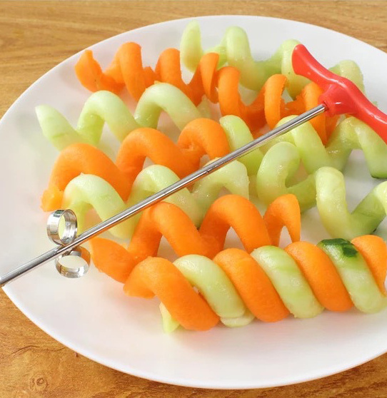 Vegetable Spiral Twist Knife manual Roller Spiral Slicer Radish Potato Tools Vegetable Spiral Cutter