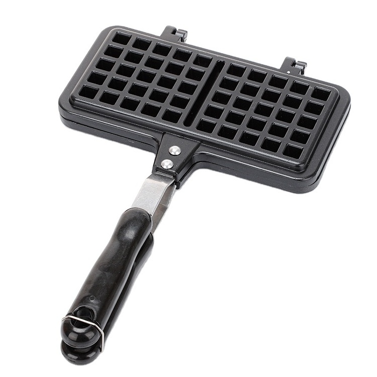 Die casting aluminum rectangular double-ended waffle maker