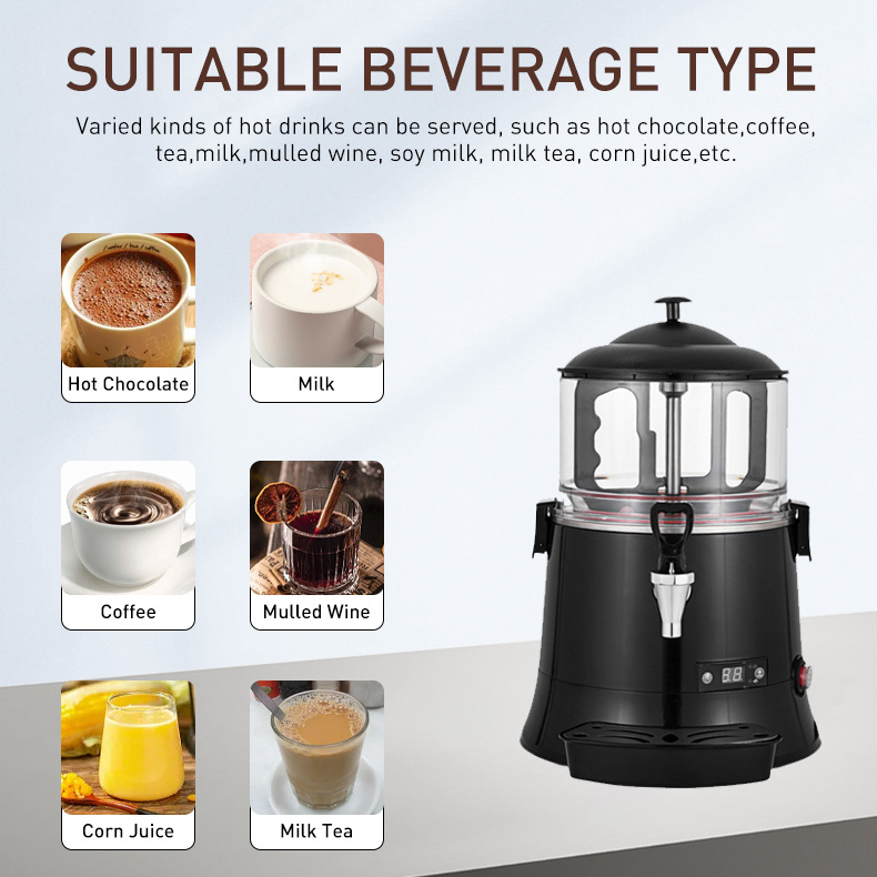 Commercial Electric 5L Hot Chocolate Drinks Maker Machine Blender Chocolate Dispenser For Sale