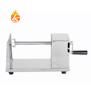 China Manufactures Commercial Tornado Potato Chips Cutting Machine Manual Potato Chips Tower Slicer For Snack Food