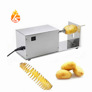 Multi-Funtion Stainless Steel Automatic Spiral Potato Tower Slicer Electric Tornado Potato Chip Cutter Machine