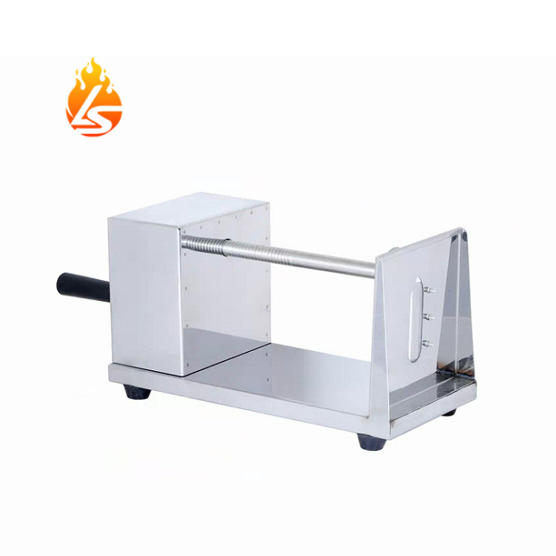 China Manufactures Commercial Tornado Potato Chips Cutting Machine Manual Potato Chips Tower Slicer For Snack Food