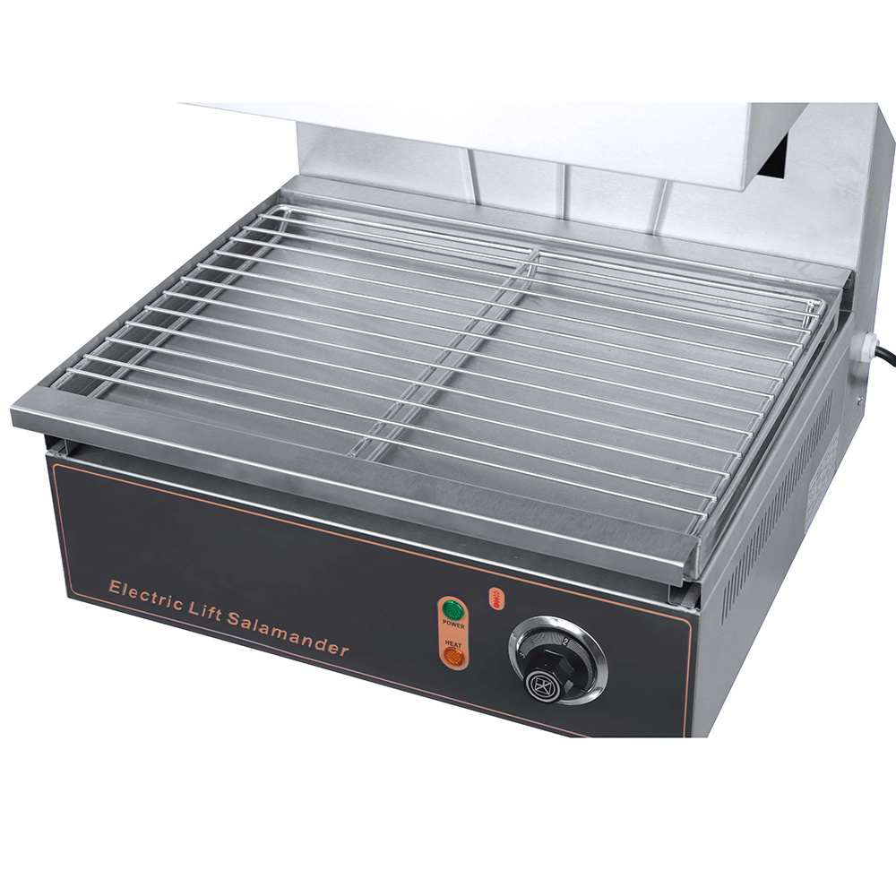 Hot Sale Commercial Electric Lift Salamander Grill Stainless Steel Kitchen Adjustable Lift-Up Salamander