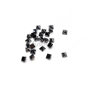 Black Diamond Pyramid 2.5 - 3 mm Faceted Diamond Beads for Jewelry Making Fancy Shape Diamond at Wholesale Price