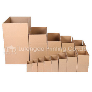 Wholesale customized single wall B-flute 3 layer cardboard corrugated shipping mailing postal carton box