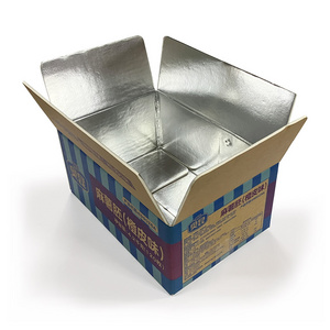 Wholesale China Custom Aluminum Foil Cardboard Corrugated Cooler Boxes Insulated Shipping Boxes For Transporting Frozen Food