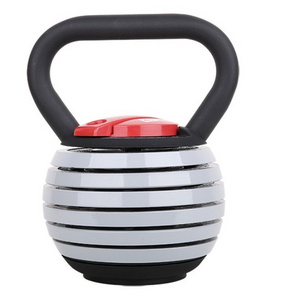 Wholesale High Quality Home Gym Fitness Workouts Kettle Bell Set Up To 40Lb Cast Iron Rubber Base Adjustable Kettlebell