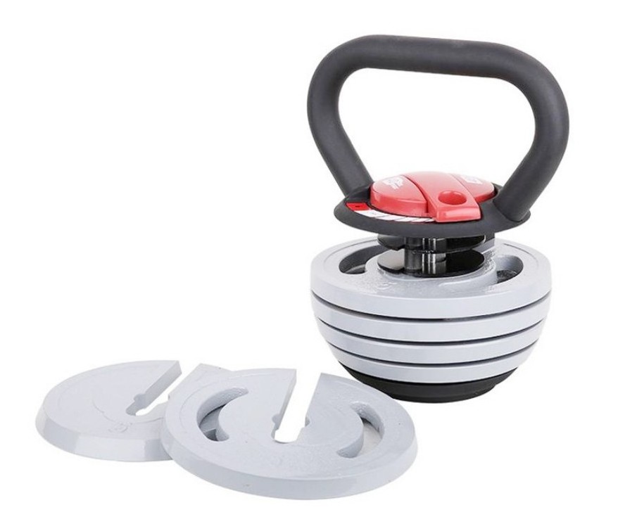 Wholesale High Quality Home Gym Fitness Workouts Kettle Bell Set Up To 40Lb Cast Iron Rubber Base Adjustable Kettlebell