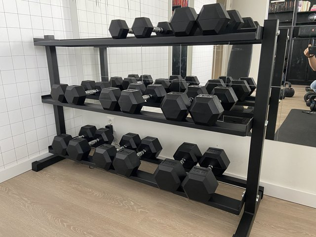 Gym Cast Iron Dumbbell 1kg 2kg 3kg 4kg 5kg 6kg 7kg 8kg 9kg 10kg Black Hex Rubber Dumbbell for Exercises