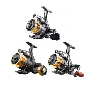 Wholesale Saltwater  big fish Metal Spool  Carp Spinning Reels HM 1000 2000 3000 4000 5000 6000 7000 Series  Fishing Reels