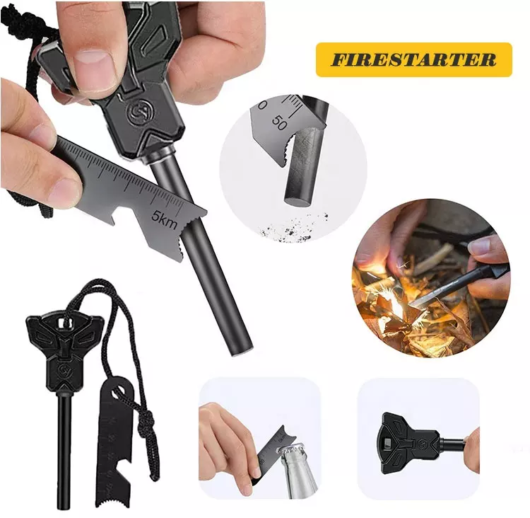 Professional Mini Outdoor Earthquake Survival Climbing Camping Fishing Tool SOS EDC Gadgets Box Safety Emergency Accessories